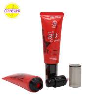 wholesale plastic tube for cosmetic packaging soft cosmetic five layer tube with screw and flip cap