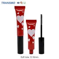 Top Popular Luxury Mascara Tube Cosmetic Packaging Mini Red Mascara Tube Private Label 5ml 10ml Empty Custom Eyelash Packaging