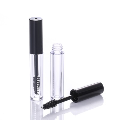 Wholesale round clear plastic small empty mascara