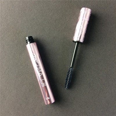 Empty pink slim custom mascara printed aluminium tube